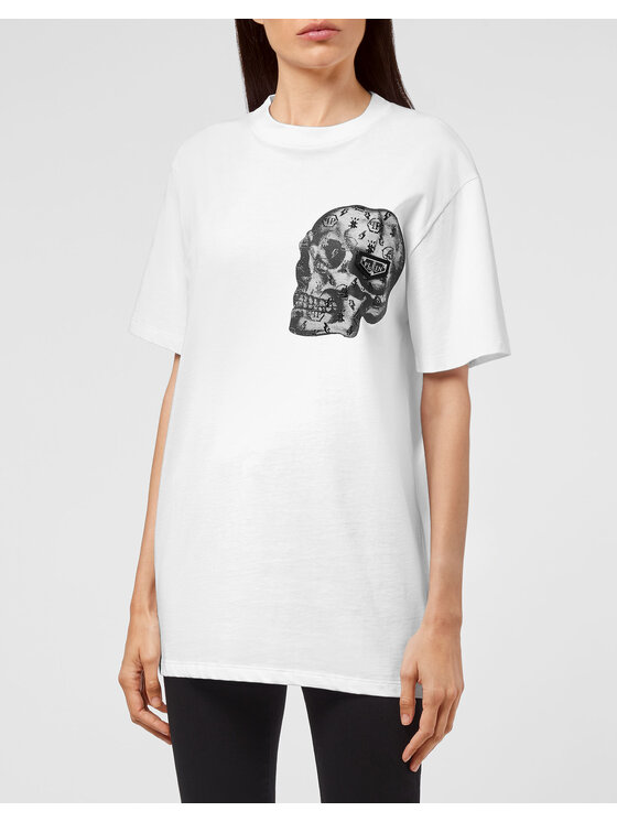 PHILIPP PLEIN PHILIPP PLEIN T-Shirt 13301 Biały Regular Fit