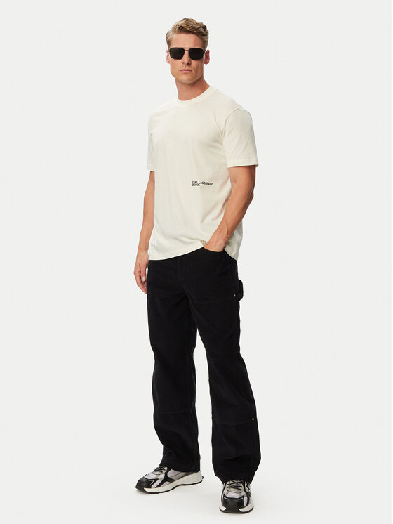 Karl Lagerfeld Jeans Karl Lagerfeld Jeans Stoffhose B3M10017 Schwarz Relaxed Fit
