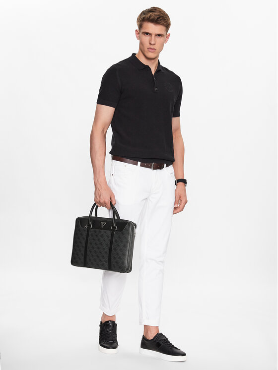 Guess Geantă pentru laptop Vezzola Smart HMEVZL P3138 Negru
