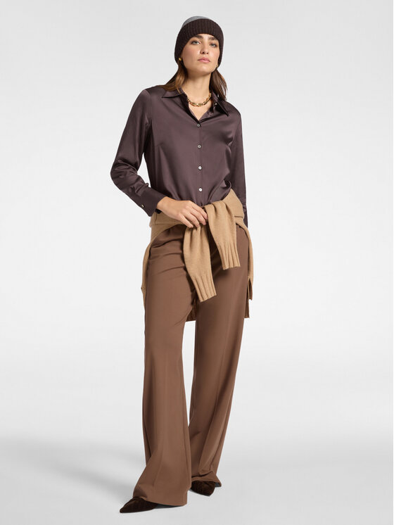 Elena Mirò Elena Mirò Camicia 5127P100232N032 Marrone Slim Fit