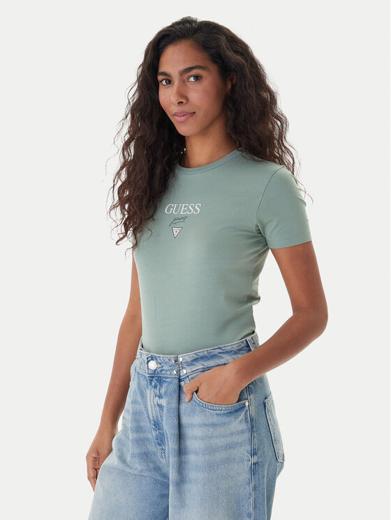 Guess Jeans Guess Jeans T-shirt 180328 Verde Classic Fit