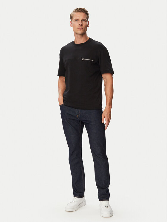 HUGO HUGO Тишърт 50568227 Черен Regular Fit