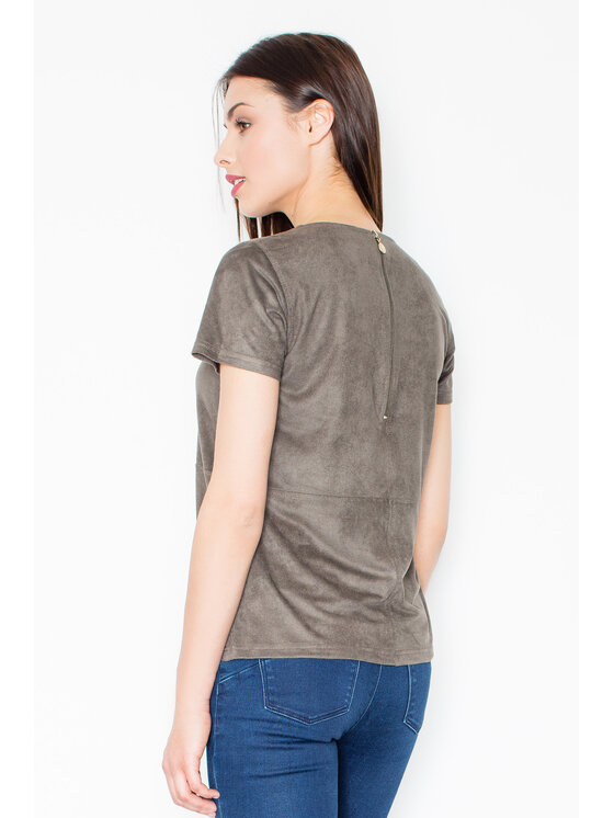 FIGL FIGLFIGL Blusa M458 Cachi Regular Fit