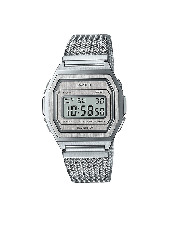 Casio Zegarek Vintage A1000MA-7EF Srebrny | Modivo.pl