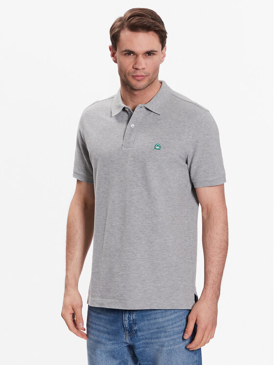 United Colors Of Benetton Polokošeľa 3089J3179 Sivá Regular Fit