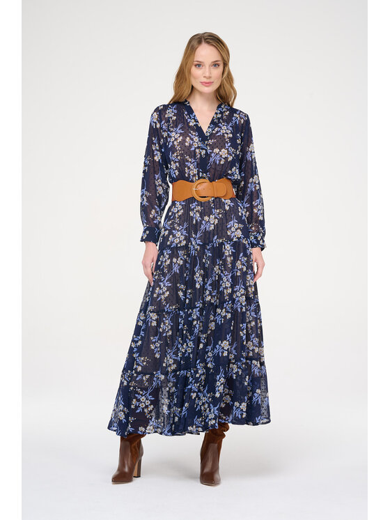 Castellani Castellani Sukienka codzienna Sukienka Diva Granatowy Regular Fit