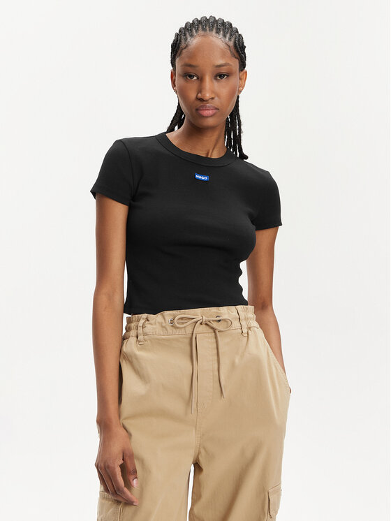 HUGO Hugo T-shirt Baby 50510749 Crna Slim Fit