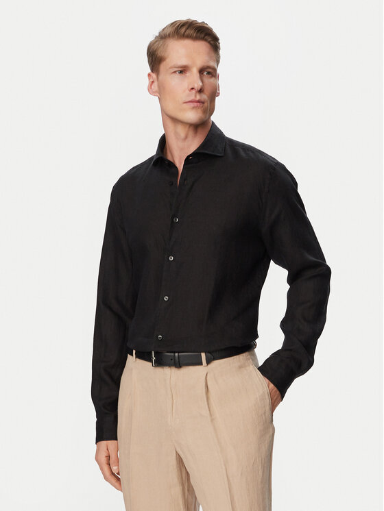 JOOP! JOOP! Srajca Pai-W 30102661 Črna Regular Fit