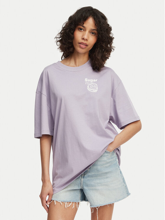 HUGO HUGO Tričko Tee 50560772 Fialová Oversize