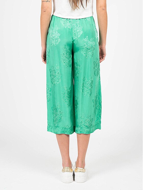 PINKO PINKO Spodnie materiałowe 1G161F 8405 | Teso 1 Zielony Oversize