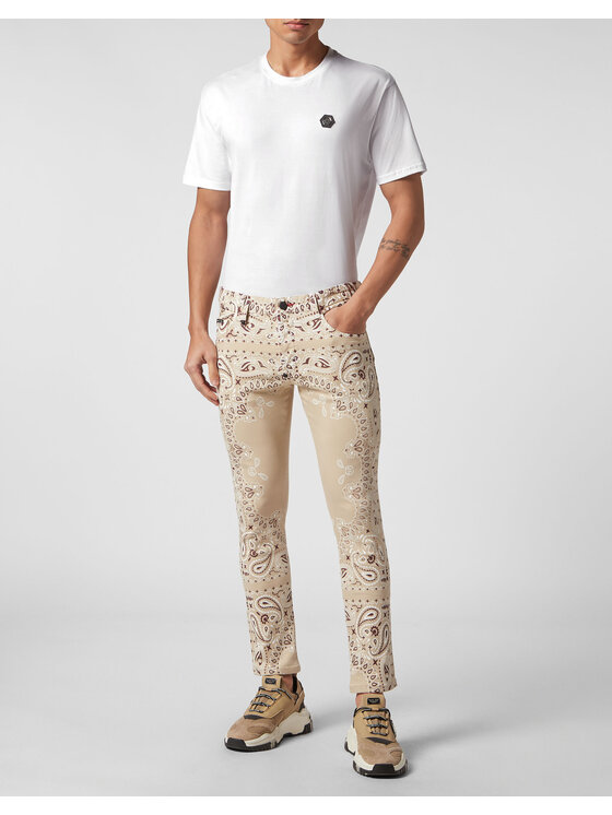 PHILIPP PLEIN PHILIPP PLEIN Džínsy 3179 Béžová Skinny Fit