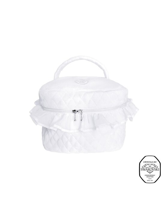 Caramella Caramella Kosmetyczka XL Royal z kryształami Swarovski® Biały