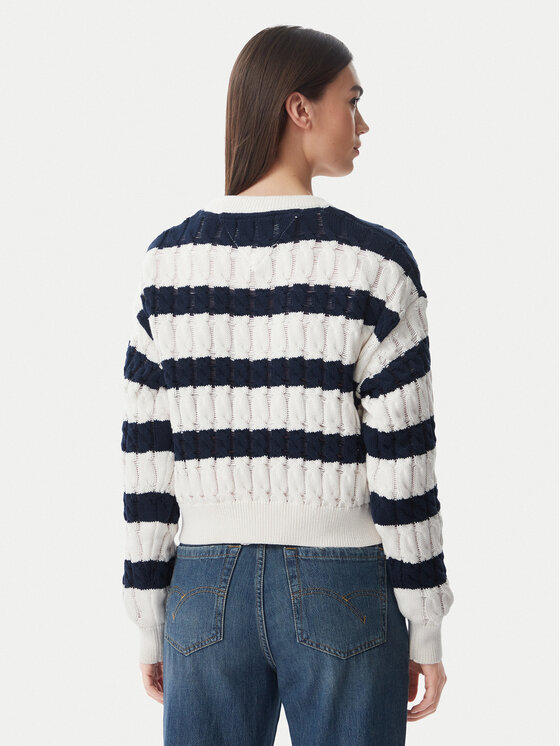 Tommy Jeans Tommy Jeans Pullover DW0DW22926 Dunkelblau Loose Fit