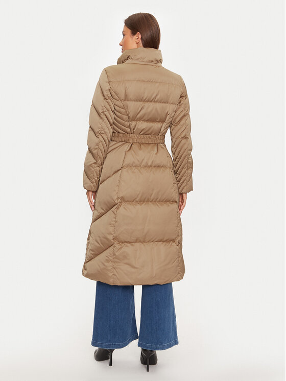 Guess Guess Пухено яке New Olga W4BL41 WEX52 Бежов Regular Fit
