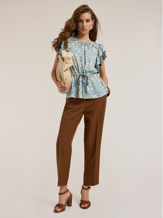 Motivi Motivi Pantaloni di tessuto P031Q004005N012 Marrone Regular Fit