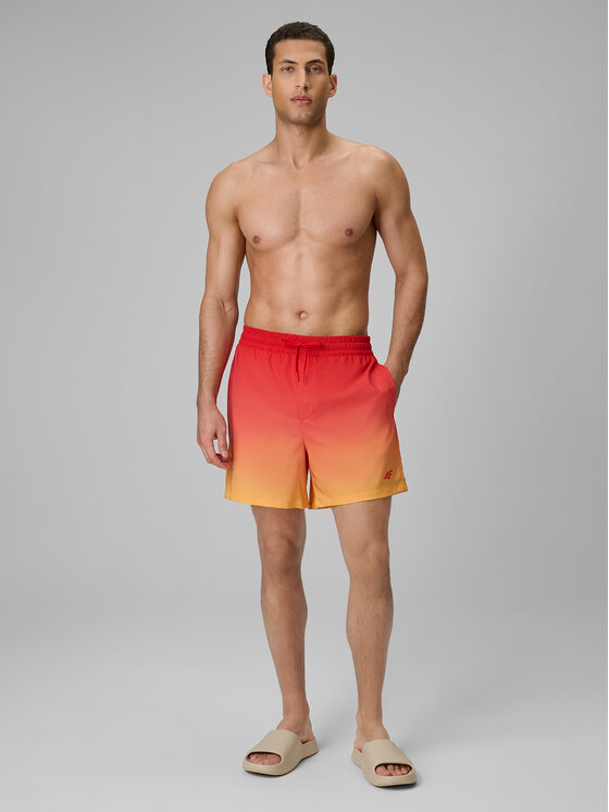 4F 4F Szorty kąpielowe SWIMWEAR Czerwony Regular Fit