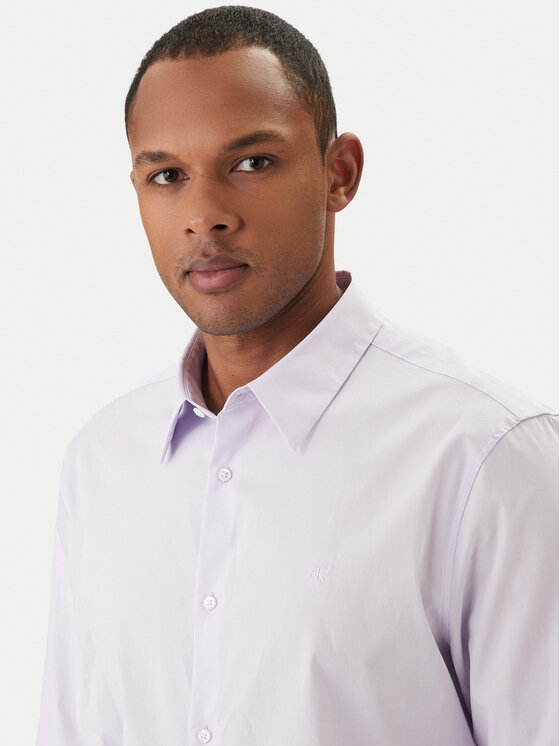 Calvin Klein Calvin Klein Srajca LV04LB145G Roza Slim Fit