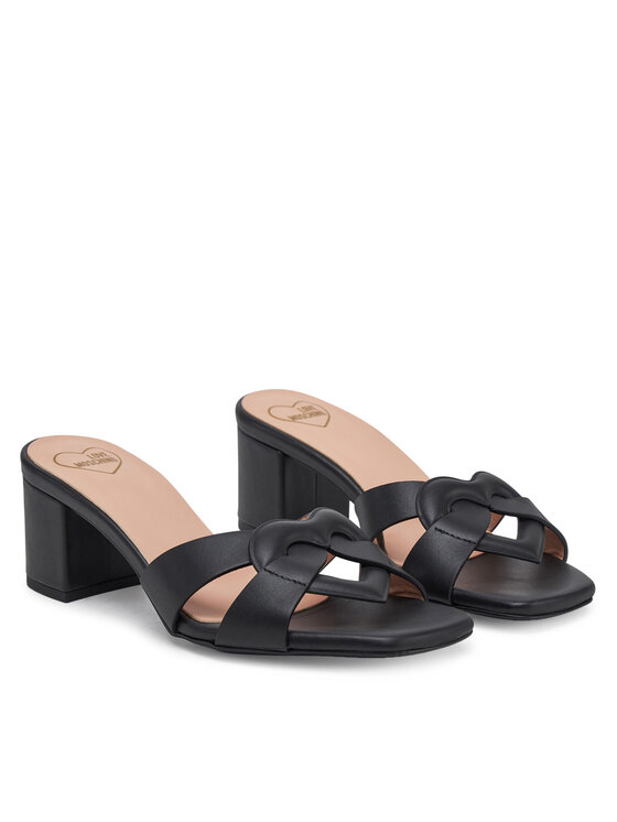 LOVE MOSCHINO LOVE MOSCHINO Klapki JA28065G1MIA0000 Czarny