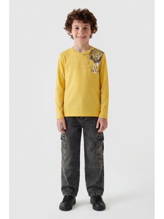 Guess Kids Guess Kids T-Shirt 183144 Žlutá Classic Fit