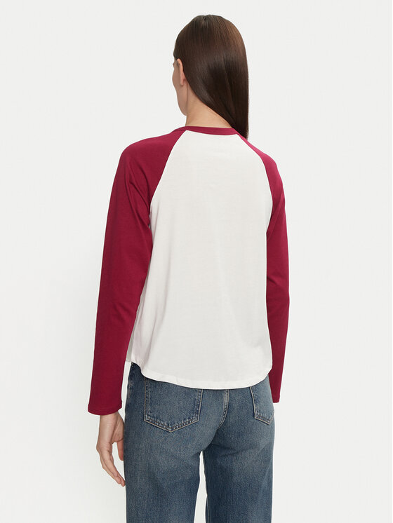 Gap Gap Bluzka 534389-00 Czerwony Relaxed Fit