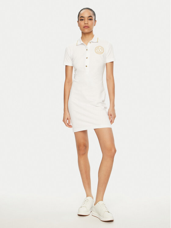 Versace Jeans Couture Versace Jeans Couture Kasdieninė suknelė 78HAOT01 Balta Regular Fit