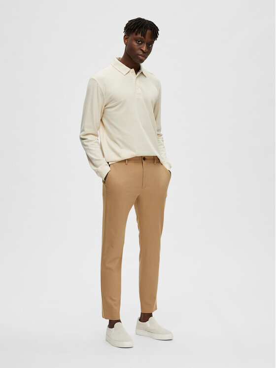 Selected Homme Selected Homme Hlače 16085270 Smeđa Slim Fit