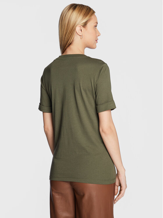 T-shirt Nichita W2BI15 K46D1 Verde Regular Fit