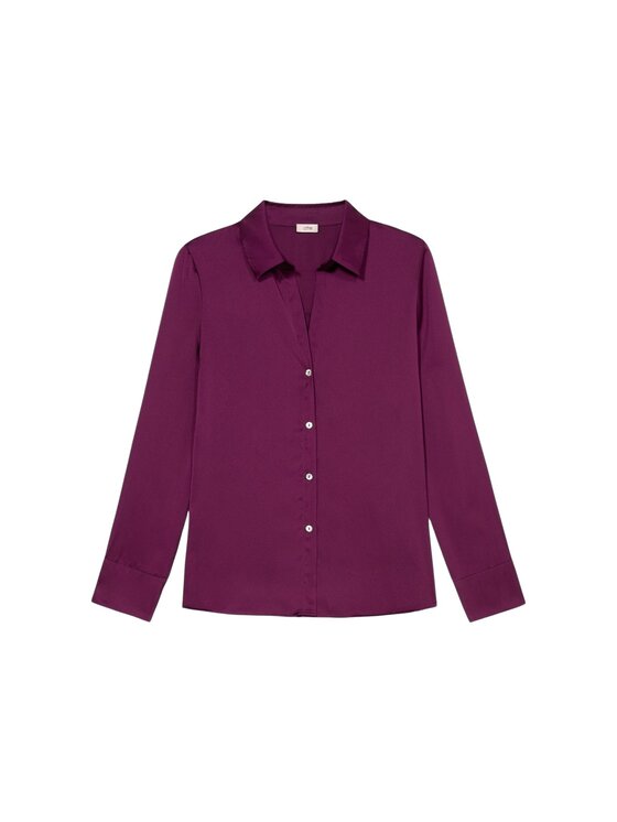 Oltre Oltre Koszula 5374R403016N019 Bordowy Regular Fit