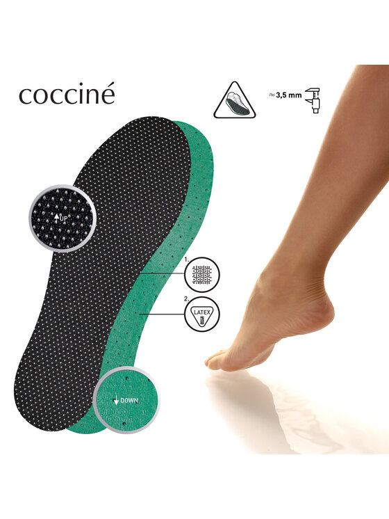 Coccine Coccine Ulošci za cipele Aroma-Silver Bioactive Crna