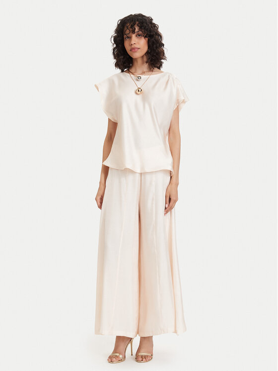 Maryley Maryley Pantaloni di tessuto 26EB520/31SA Beige chiaro Regular Fit