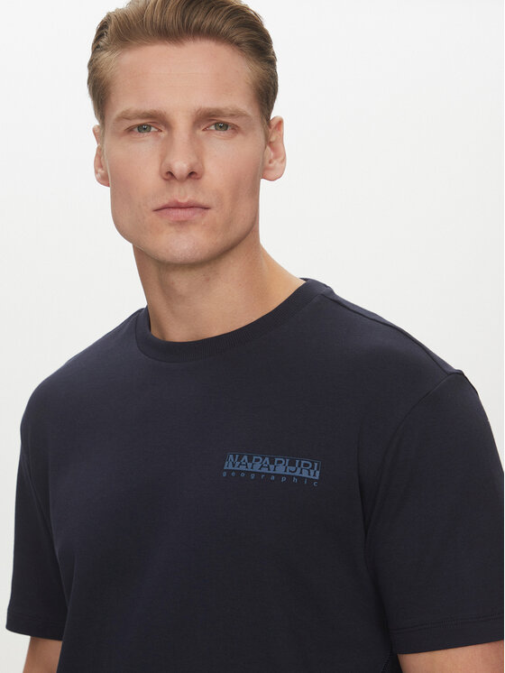 Napapijri Napapijri Тишърт S-Vanni NP0A4IED Тъмносин Regular Fit