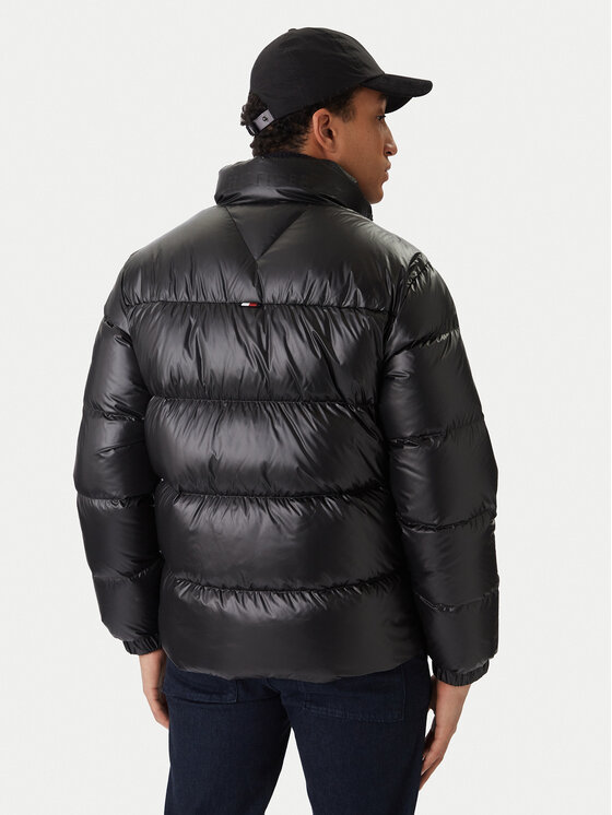 Tommy Hilfiger Tommy Hilfiger Pūkinė striukė MW0MW40617 Juoda Regular Fit