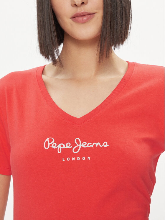 Pepe Jeans Pepe Jeans Majica Wendy PL505482 Rdeča Regular Fit