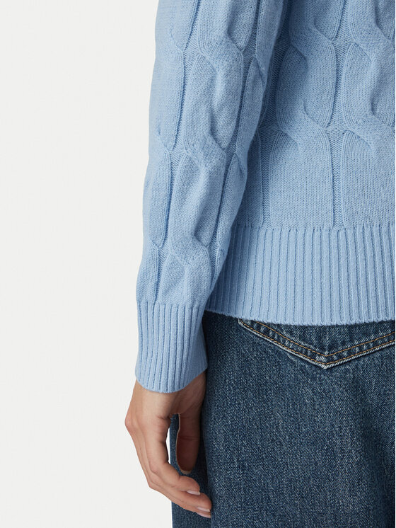 Tommy Hilfiger Tommy Hilfiger Džemper WW0WW43586 Svijetlo plava Regular Fit