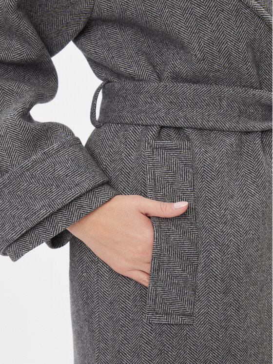 IVY OAK IVY OAK Vuneni kaput Claudia IO1123F1115 Siva Loose Fit