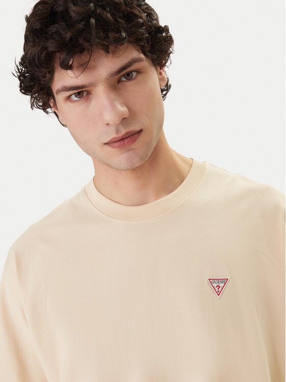 Guess Jeans Guess Jeans T-shirt M4YI46 K8FQ4 Bež Regular Fit