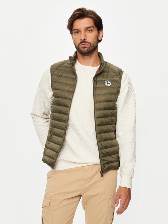Jott Jott Mellény Tom P000MDOW04 Zöld Slim Fit