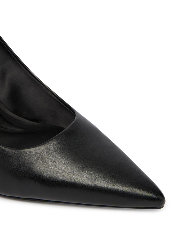 Calvin Klein Calvin Klein Pantofi cu toc subțire Ess Stiletto Hdw Chain Lth 90 HW0HW02718 Negru
