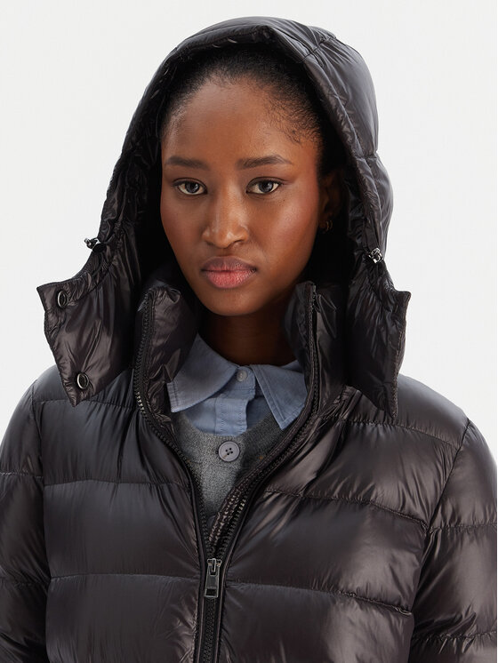 Tommy Hilfiger Tommy Hilfiger Μπουφάν πουπουλένιο Gloss WW0WW47356 Μαύρο Regular Fit