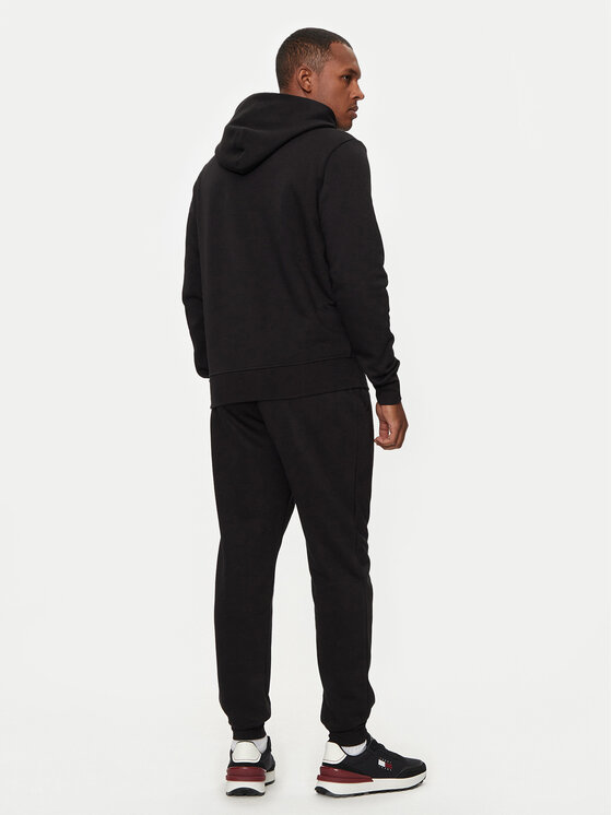Tommy Hilfiger Tommy Hilfiger Jogginganzug Flag Logo MW0MW36440 Schwarz Regular Fit