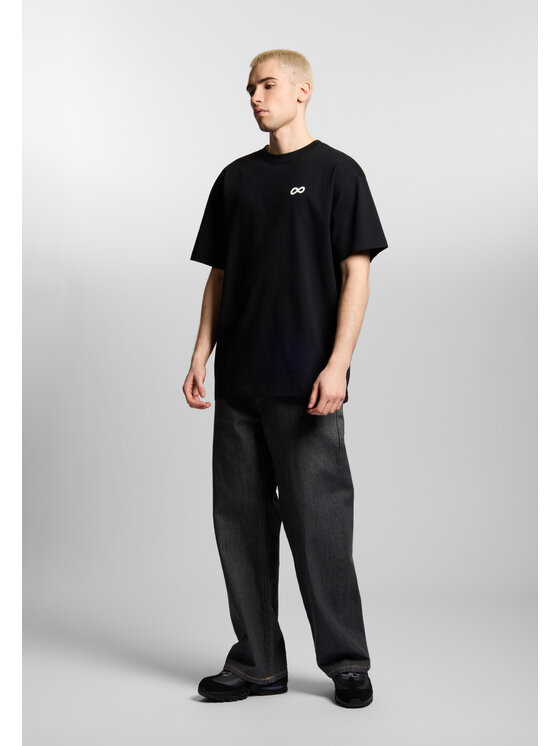 PROSTO. PROSTO. T-Shirt Big Log Infinity KL261MOUT1022 Czarny Relaxed Fit