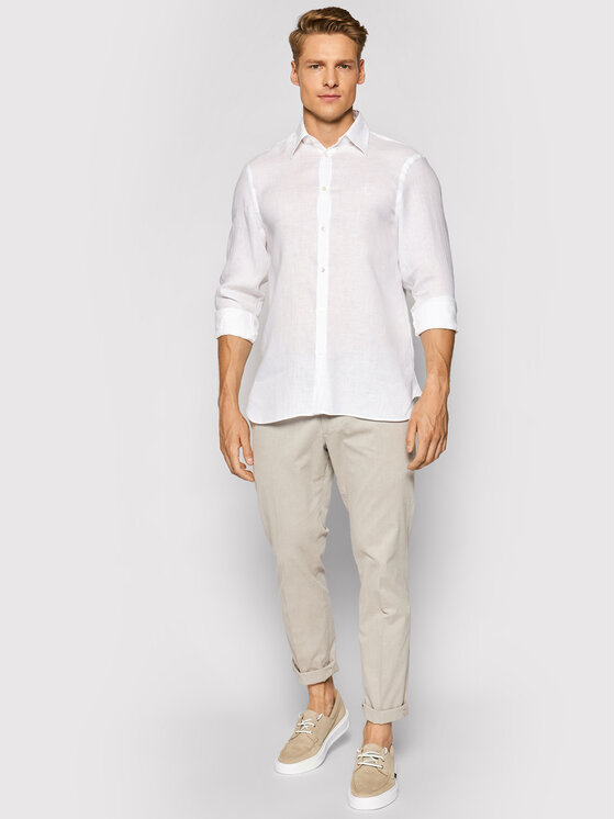 Trussardi Camicia 52C00212 Bianco Close Fit Modivo