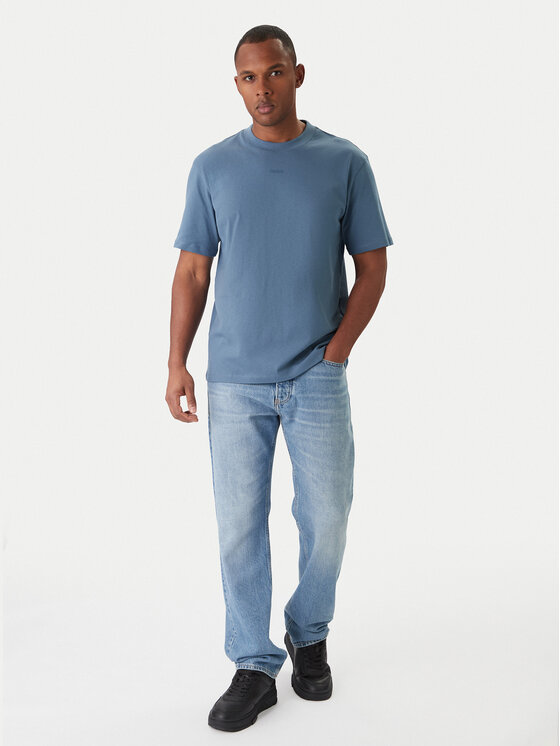 HUGO HUGO Tričko Dapolino 50488330 Modrá Relaxed Fit