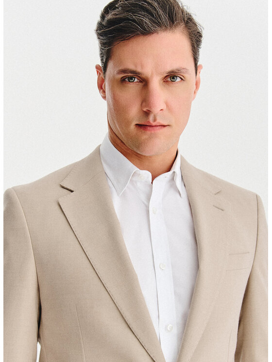 Pako Lorente Pako Lorente Marynarka P25WF-3X-028 Beżowy Slim Fit