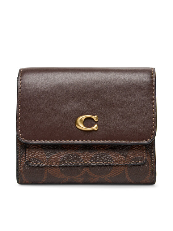 Coach Coach Мале жіноче портмоне CAT56 Коричневий