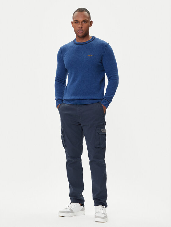 Aeronautica Militare Aeronautica Militare Džemper 252MA1608UL00924 Plava Regular Fit