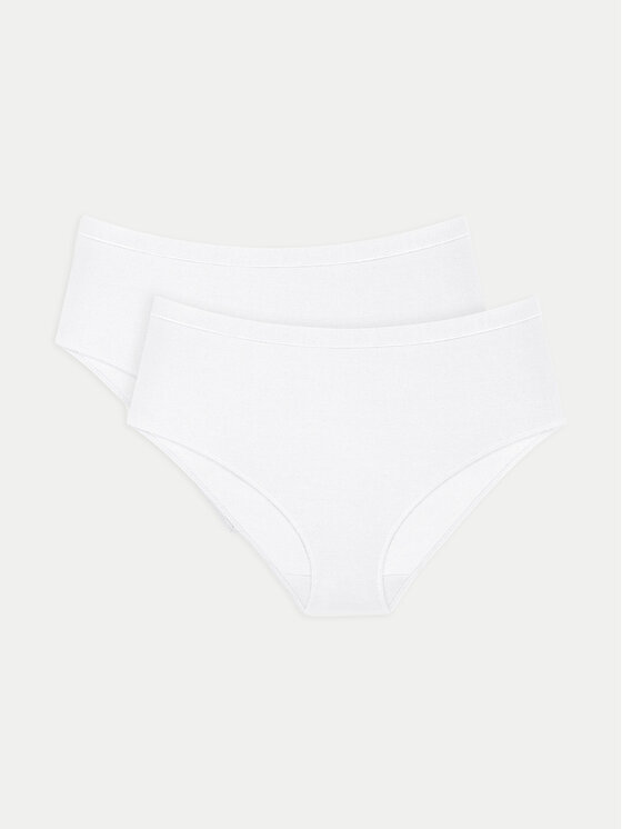 Triumph Triumph Set od 2 para klasičnih gaćica s visokim strukom Sense Of Modal 10224762 Bijela