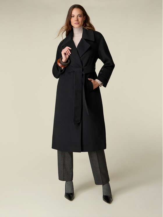 Oltre Oltre Cappotto invernale 0019J000176N033 Nero A-Line Fit