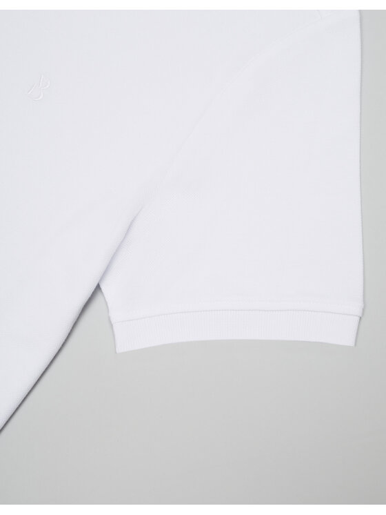 Borgio Borgio Polo stornara Biały Slim Fit