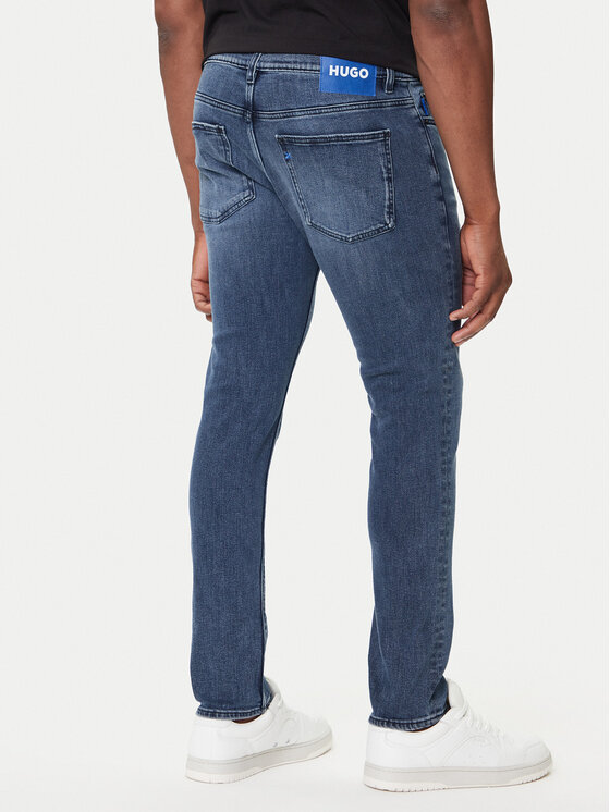 HUGO HUGO Jeansy Zane 50541551 Granatowy Extra Slim Fit